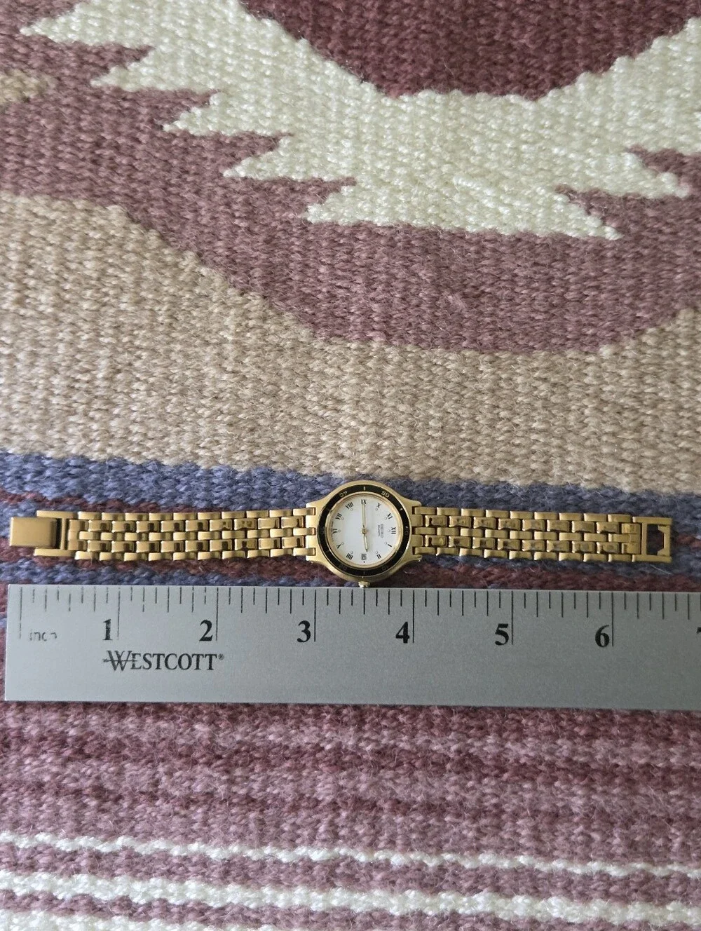 Vintage Seiko Gold Tone Quartz Dress Watch Women’s 27mm 7N89-6A19 New Battery